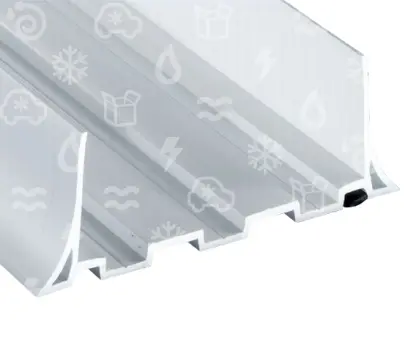 lišta zakládací U - PVC pro panely PUR 100 bílá, L = 4 m, RAL 9010